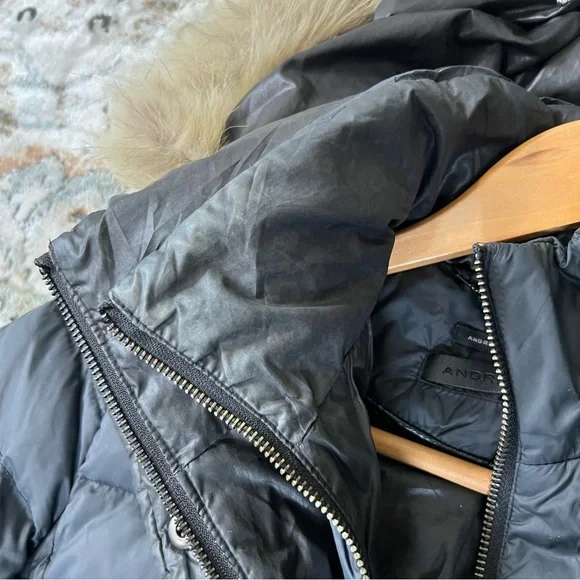 Andrew Marc x Richard Chai Coyote Fur Down Feather Puffer Parka Winter Coat - Picture 5 of 16